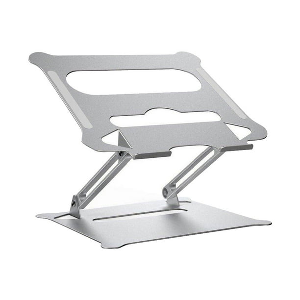 Soporte plegable para computadora portátil con altura ajustable (plateado)