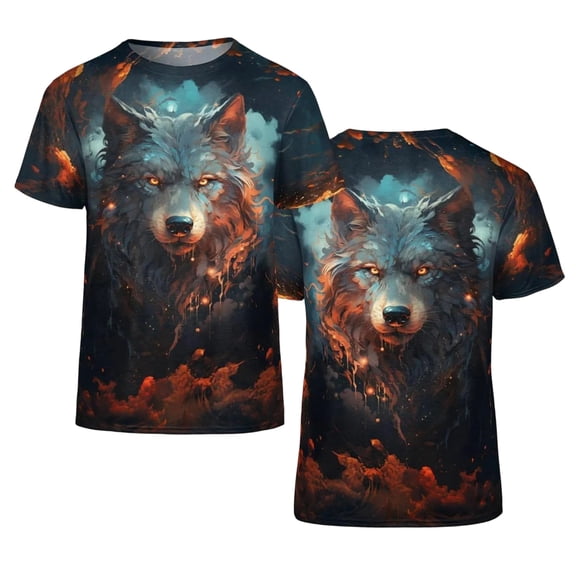 Mens T-Shirts Graphic Fashion Loose Fit Crew Streetwear Tee Workout Gym Shirts, Short Sleeve Active Running Athletic Tee Tops