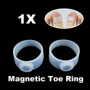 Angle View: 1 Pair Slimming Silicone Magnetic Toe Ring for Weight Loss Keeping Fit