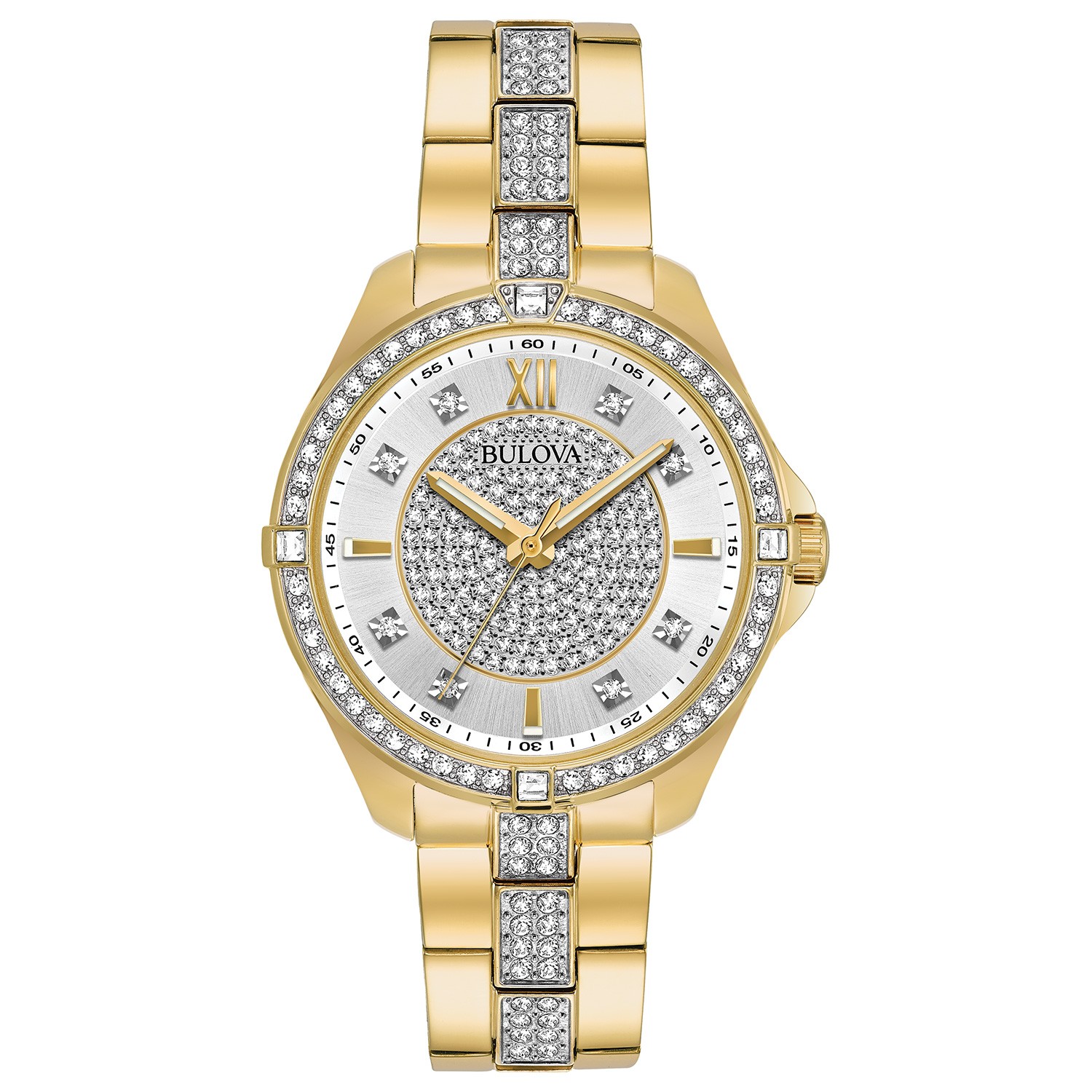 Bulova Women\'s Crystal Accent Gold Stainless Steel Watch Bulova Women main image 2