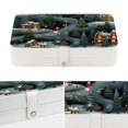 thumbnail image 4 of Christmas PU Leather Bracelet Holder Jewelry Box Stand Necklace Organizer with Removable Compartment Portable Case, 4 of 6