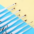 thumbnail image 3 of Soidarity 15 unids/set de pinceles para uñas, mango de plástico, esmalte de Gel, pintura, dibujo, pinceles de uñas de para arte de uñas, Juegos de manicura Vistoso 8 piezas Soidarity CE1769-05, 3 of 6
