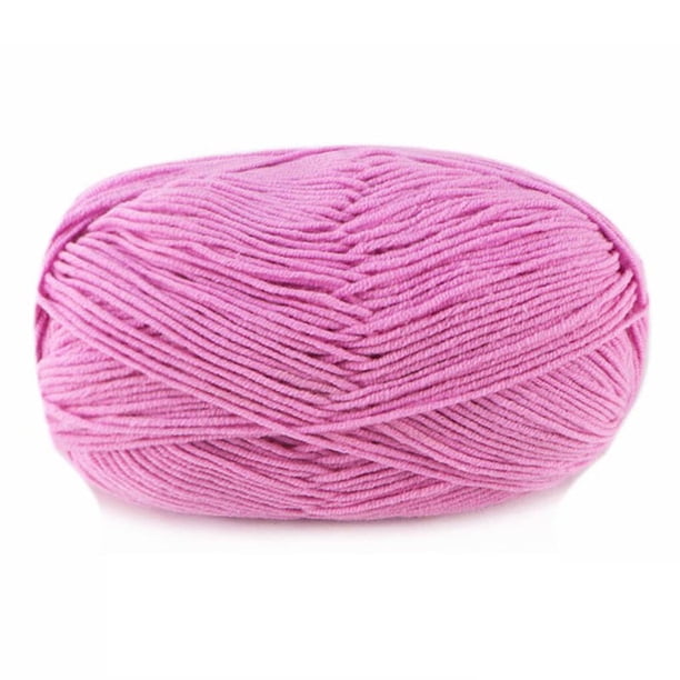 Yuarrent Hilo de ganchillo, hilo de tejer multicolor, artesanías para ropa de bebé, juego de madejas de hilos flexibles, artes de 4 capas para Artesanía 43Begonia roja