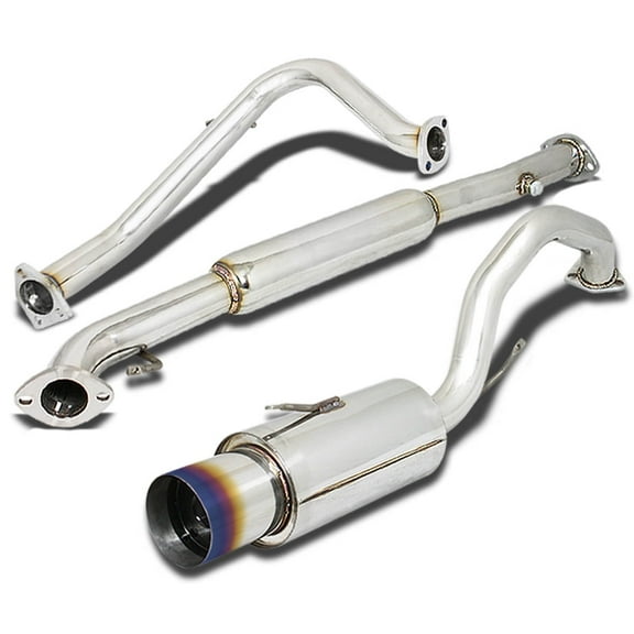 DNA Motoring For 95-99 Mitsubishi Eclipse Talon N/A Catback Exhaust Muffler w/Titanium Style Tip