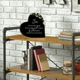 thumbnail image 6 of LifeSong Milestones Modern Sympathy Gifts Heart Block Sign Decor (Black), 6 of 7