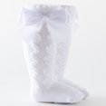 thumbnail image 3 of Krdevn Baby Socks - Toddler Baby Kids Girls Solid Knee-High Socks Stockings Mid-Calf Length Princess Sock - Socks for Baby Girl,Color:White,Size:3-18 Months, 3 of 6
