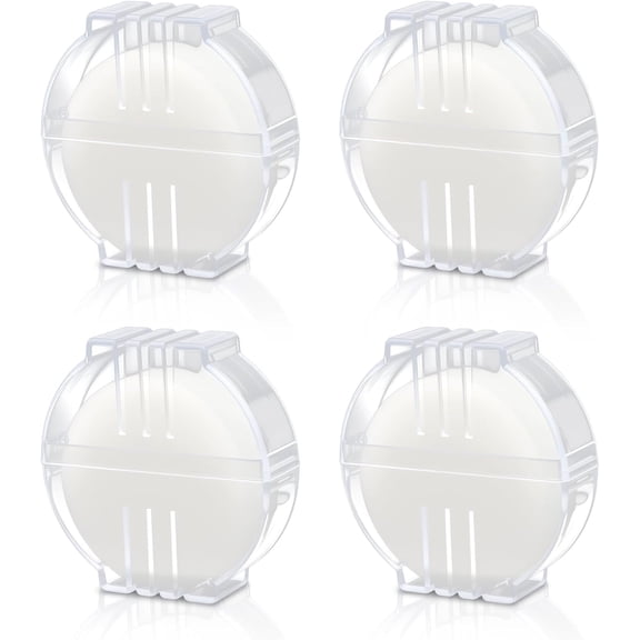 Genreen 4PCS White Beeswax Thread Conditioner, Thread Wax with Plastic Box, Beeswaxing Conditioner Quilting for Hand Sewing Embroidery