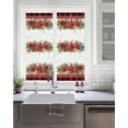thumbnail image 2 of Christmas Poinsettia Window Privacy Film Stained Glass Window Film Decorative Windows Cover Static Windows Cling for Glass Door Xmas Botanical Pine Cones Red Plaid Stickers for Bathroom 17.7"x39.3", 2 of 7