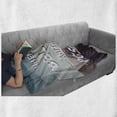 thumbnail image 6 of Saying Soft Flannel Fleece Throw Blanket, When You Believe Anything is Possible Polygonal Pattern Background Modern Print, Cozy Plush for Indoor and Outdoor Use, 60" x 80", Teal Brown, by Ambesonne, 6 of 6