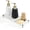 1. White, variant on Sink Caddy Kitchen Sink Organizer, Water Absorbing Stone Tray for Sink,Diatomite Bathroom Counter Tray,Faucet Drying Mat Protector Coaster Soap Dish Rack Riser Vanity Dispenser Sponge Holder