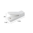 thumbnail image 2 of Sellador de Vacío Mini Sellador de Bolsa Usb Portátil de Carga Máquina de Sellado de Bolsa de Plástico con Imán para Almacenamiento de Alimentos Bolsas de Aperitivos de Cocina de Viajes Blanco Gris, 2 of 6