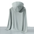thumbnail image 7 of YUGYXL Women's Sun Protective Jacket Full Zip UPF 50+ UV Sun Protection Clothing Lightweight Long Sleeve Hoodie Sun Shirt XL Gray, 7 of 7