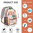 thumbnail image 6 of Retro Daisy Graphic School Backpack - Waterproof Exterior & Spacious Organized Storage, 6 of 6
