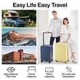 thumbnail image 2 of Carcasa rígida Carry On Luggage mixi Lark Yellow de 20 pulgadas con cierre TSA, 2 of 6