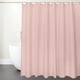 thumbnail image 5 of Cortina de ducha minimalista de color sólido, cortina de baño impermeable con ganchos para bañera, inodoro, armario - Rosa, 5 of 6