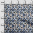 thumbnail image 2 of oneOone Viscose Jersey Medium Blue Fabric Abstract Geometric With Texture Craft Projects Decor Fabric Printed By The Yard 60 Inch Wide, 2 of 4