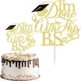 thumbnail image 2 of I'm Done With This B.S Cake Topper, Clearance, Bachelor of Science, Class of 2026 College Graduation Party Decorations Supplies(B), 2 of 9