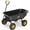 Black & Yellow, variant on Firstness Garden Dump Cart, 600 lbs. 4 Cu. Ft. Heavy Duty Garden Wagon for Yard, Lawn & Landscaping, Orange
