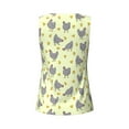 thumbnail image 5 of Wukai Funny Chicken Print &nbsp;Women's Workout Tank Top Mesh Yoga Shirts Athletic Running Tank Tops Athletic Gym Shirts - X-Large, 5 of 8