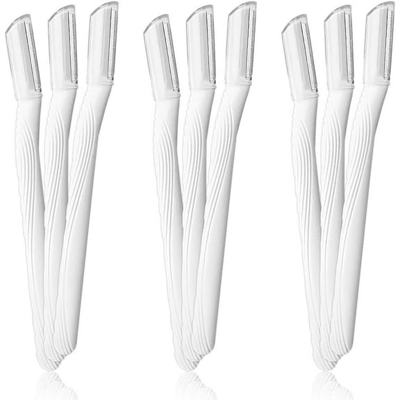 Eyebrow Razor for Women, 9 Pcs Multipurpose Exfoliating Dermaplaning Tool Trimming and Shaving Grooming Eyebrow Face Razor, Eyebrow Shaper for Women and Man