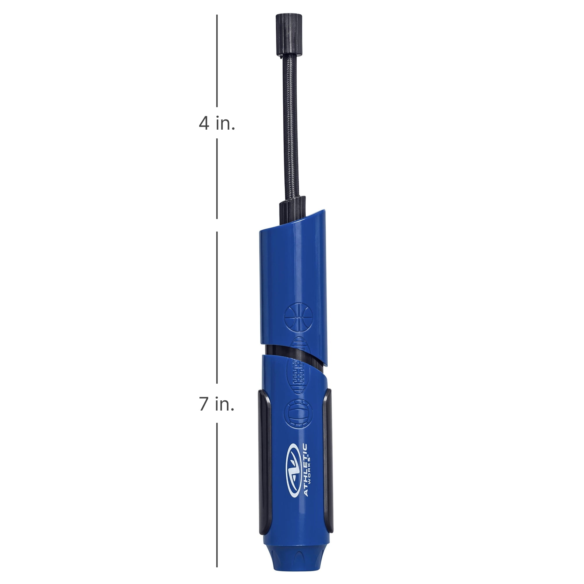 Athletic Works 7" Sport Manual Plastic Air Pump, Blue