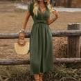 thumbnail image 2 of CIENVNSTG Women's Fashion A-Line Summer Dress Casual Flowy Dress for Everyday Wear, 2 of 5