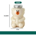 thumbnail image 5 of 2025 New Bear Straw Cup, Bear Sippy Cup 19oz Clear Bears Cup with Lid and Straw Cute Kawaii Bears Bottle Mug for Juice Milk Tea Smoothies Infused Water Beverage Food(Bear), 5 of 7
