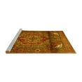 thumbnail image 2 of Ahgly Company Machine Washable Indoor Rectangle Persian Yellow Traditional Area Rugs, 8' x 10', 2 of 4