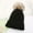 Black, variant on Cable patter knit hat for winter Women men soft breathable pom pom beanie cap Thick warm Woo knitted hat Skullcap gorros