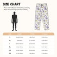 thumbnail image 3 of Balery Daisies Flowers Pantalones de pijama para mujer, pijamas ultraligeros, pantalones de estar por casa-Small, 3 of 6