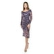 thumbnail image 1 of Vestido de mesh drapeado Roman Fashion /Juvenil, 14392 (Morado) violeta oscuro G, 1 of 5