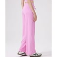 thumbnail image 5 of SWSMCLT Women's Wide Leg Yoga Pants Palazzo Pants Casual Workout Summer Thin Trousers Long Lightweight Soft Pink Small-Medium, 5 of 5