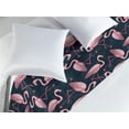thumbnail image 2 of Exotic Bed Runner, Overlapping Digital Illustrated Flamingo on Tropical Atmosphere Back, Decorative Accent Bedding Scarf for Hotels Homes & Guest Rooms, Queen, Pale Pink Dark Sky Blue, by Ambesonne, 2 of 3