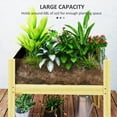 thumbnail image 4 of Outsunny Wooden Planter Box Outdoor Raised Planter, 29.5" x 18.1" x 23.8", 4 of 9