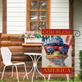thumbnail image 4 of Patriotic Frog Garden Flag Double Sided 12x18 Inch Outdoor Yard Decoration God Bless America Design, 4 of 6