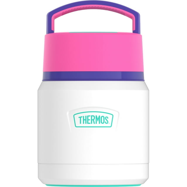 Thermos Stainless Steel Vacuum Insulated 12OZ Food Jar w/Handle, White