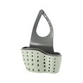 thumbnail image 2 of Clearance Drain Rack under $5 Kitchen Sink Rack Soap Sponge Drain Pipe Rack Sink Bag Sponge Rack Drain Pipe Hole Silicone Hanging Double Basket Drain Rack Storage Basket, 2 of 9