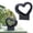 Z-2-Black, variant on Heart Shaped Bouquet Gift Box, Heart Shaped Packaging Box, Reusable Paper Packaging Box with Waterproof Lining, for Flowers, Chocolates, Candies, Weddings & Special Occasions 1Pcs