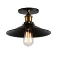 thumbnail image 3 of CIMAXIC Black PVC Flush Mount Ceiling Light with Durable Construction for Kitchen Island or Bar Counter 1 x E27 Bulb Not Included,8.66"X8.66"X5.91", 3 of 4