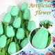 thumbnail image 1 of Tulipán artificial Huayishang, 10 unidades, verde, en liquidación. Flores falsas de imitación para el hogar. 10 unidades., 1 of 4