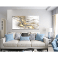 thumbnail image 2 of Rosework Framed Canvas Wall Art, 32x16 Inch, Colorful Abstract, Made In USA, 2 of 5