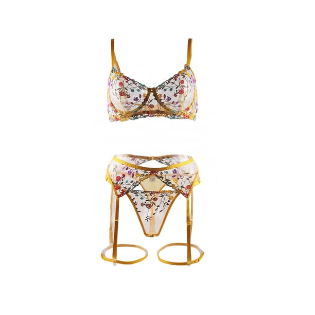 Lolmot Women Harness Bra Elastic Cupless Cage Bra Strappy Hollow Out Sexy  Bra Harness for Women