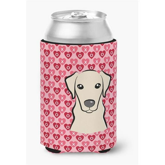 Yellow Labrador Hearts Can or Bottle Hugger