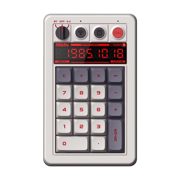 Teclado numérico mecánico 8BitDo Retro 18 Bluetooth/2.4G/Cableado - N