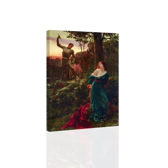 Chivalry- Frank Dicksee - CANVAS or PRINT WALL ART