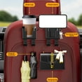 thumbnail image 5 of Car Phone Holder Cup Holder Multi-Functional Portable Water Bottle Hanger, Seat Back Organizer with Storage Hooks for Phone Drinks Small Items, Car Seat Storage Bag, 5 of 7