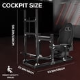 Supllueer 4080 Aluminum Adjustable Racing Simulator Cockpit With Black ...