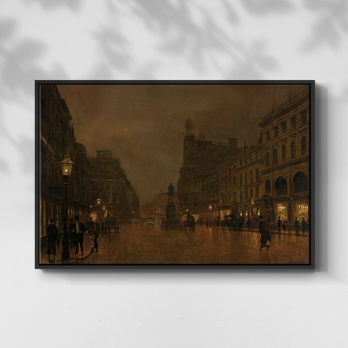 Vintage Landscape-CCCLXVII By Wexford Home Framed in Black Wood Gallery Wrapped Canvas 27 in. x 41 in.