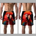 thumbnail image 3 of luoweisi Men's Beach Shorts Quick Dry Swim Trunks with Mesh Lining Parrot XL, 3 of 5