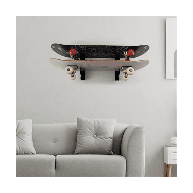 Support Mural pour Planche à Roulettes avec Crochet de Suspension, Support de Planche à Roulettes en Acrylique pour Longboard Planche à Roulettes